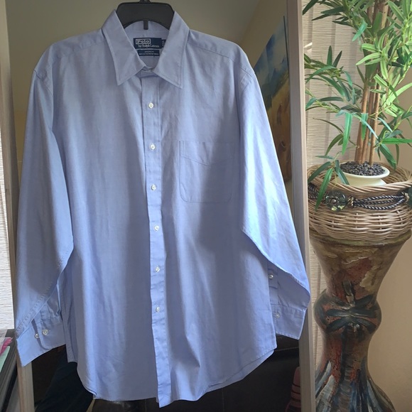 Polo by Ralph Lauren Andrew button down long sleeve Shirt Neck Size 17 - Picture 1 of 9
